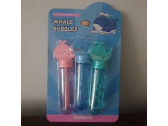 Whale Bubbles såpbubblelösning, 3-pack