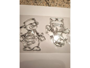 Silikonstämplar Snögubbar