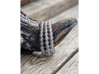 Agat, armband 8mm runda pärlor