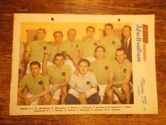 NÄSBY IF Handboll lagbild från Rekord Magasinet 1950