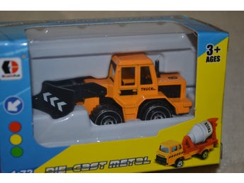 Plogbil Orange 1:72 (Arbetsfordon) 7,5cm Bil Ny