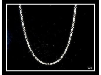HELT NYTT!!! UNDERBART HALSBAND / KEDJA SILVER 925 L: 50cm / Missa inte!