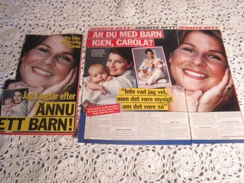 CAROLA ARTIKEL - FRÅN MIN SAMLING - FRÅN TIDNING