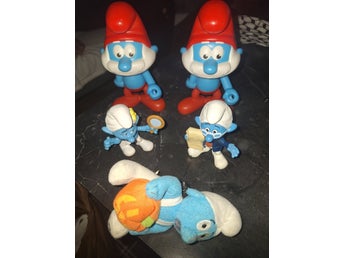 Smurfar, Burger King, Mc Donalds, 5 stycken