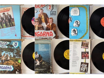Blandade LP-skivor Dansband - Flamingo, Säwes, Jigs, Streaplers, m.fl.(ca 25 st)