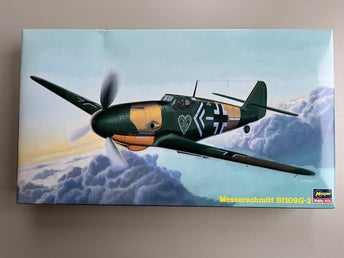 Hasegawa Messerschmitt Bf109G-2 modellflygplan i skala 1:48