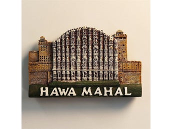 Indien Hawa Mahal Jaipur Kylskåpsmagnet