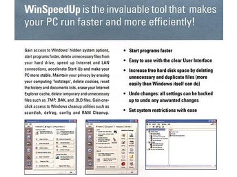 WinSpeedUp - gör din PC SNABBARE o EFFEKTIVARE / NY <