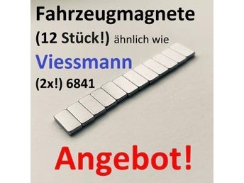 12 stycken! Fordonsmagneter liknande Viessmann (2x) 6841, H0, NYA