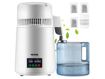 4L Water Distiller 1L/H Distilled Water Maker Timing & Temp Display