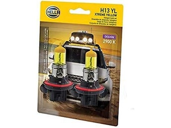 Gula H13 Hella Xtreme Yellow halogenlampor Par 55/60W 2900K 12V