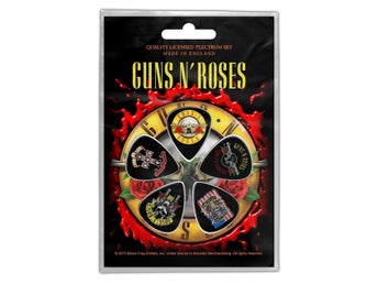 GUNS N ROSES - BULLET LOGO. Plektrum Paket