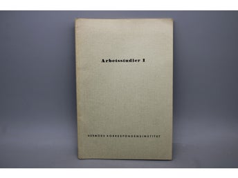 Arbetsstudier 1 - Hermods Korrespondensinstitut - A Hugo Olsson