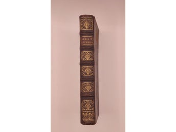 Le Bonheur de la mort chrétienne 1738 – Paris, samtida skinnband, frontispis