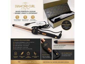 Praktisk Locktång Från DIAMOND CURL