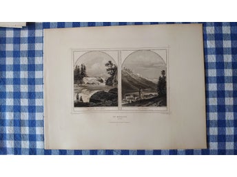 Plansch ”St. Moritz (Bundten)” ca 1880.