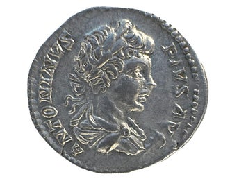 Caracalla som kejsare 198-217 e.Kr. - Vacker denar med militär anknytning