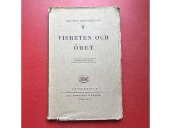 VISHETEN OCH ÖDET Maurice Mæterlinck 1921