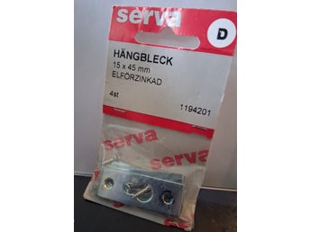 Serva Hängbleck 15 x 45 mm Elfözinkad