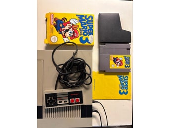 Nintendo NES European Version med Super Mario Bros 3