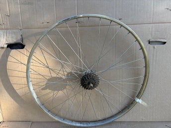Cykelhjul 27 tum med 5-växlad kassett