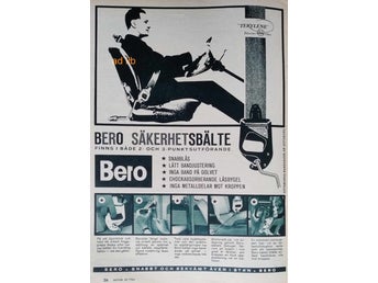 BERO - SÄKERHETSBÄ , REKLAMANNONS 1964