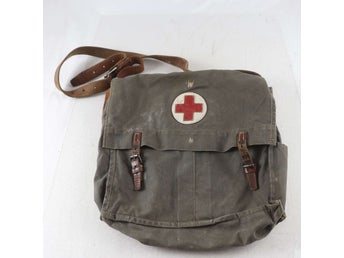 Röda Korset Väska Militärväska sjukvårdsväska retro Vintage Axelremsväska Hippi