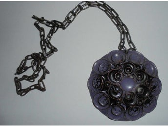 halsband Anja Mäkinen, vintage, brons, vintage, 70-tal