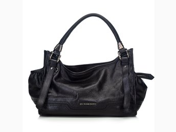 burberry black leather purse