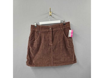 NY Retro Kjol stl L brun manchester