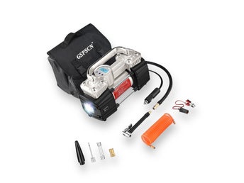 NY inplastad kompressor för bil mc madrass leksak 12v pump LED kvalitet psi