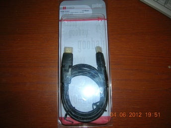 HDMI 1,3c-/HDCP konform/HDTV med 1080p hane-hane 1,5m