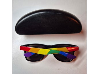 Solglasögon Pride med UV400-skydd & regnbågsfärgade skalmar Rainbow Regnbåge