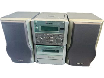 Vintage Sharp XL-50H Micro Component System med CD, Kassett och Radio Player
