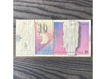 Sedel från Makedonien 10 Denari / Banknote from Macedonia 10 MKD (1997)