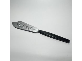 Retro serveringsbestick med svart handtag - Märkt NICKELCROM SWEDEN - Vintage