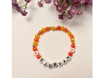 Djurvän Armband pärlat armband smycke bokstavsarmband
