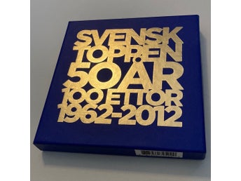Svensktoppen 50 år 1962-2012 CD-box 5 skivor. En saknar papp fodralet så plast.
