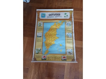 Vägg karta Gotland