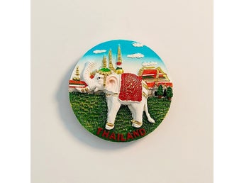 Thailand Thai Vit elefant kylskåpsmagnet