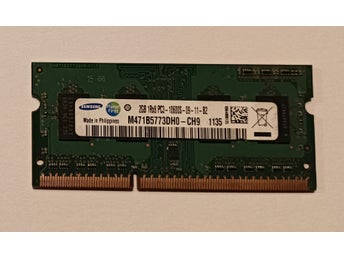 2GB DDR3 RAM PC3-10600S Testad och fungerar felfritt.