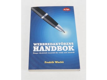 === Webbredaktörens handbok av Fredrik Wackå - eftertraktad + utsåld på förlaget