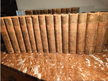 Bourdaloue – Sermons 1750, komplett 14 vol, Paris, helskinn, Jesuitutgåva