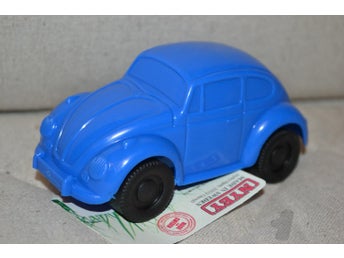 VW 1200 Blå Volkswagen Bubbla 13cm Combiplay Alby Nyby Sweden Plast Ny