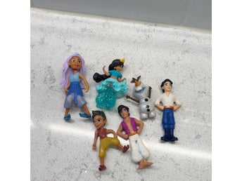 Disney Hasbro figurer - Raya, Jasmine, Aladdin, Olof och Prins Eric