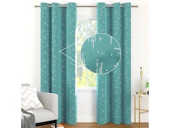 Moderiktiga Mörkläggande Gardiner i Underbar Design (Pack-2) (113 X 213 cm)