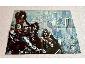 KISS 1976 Empire State Building affisch plansch - från tidningen Poster 1970-tal