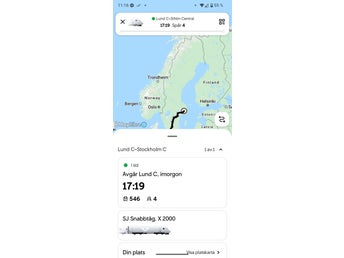 Tågbiljett Lund-Stockholm 3/9 17.19