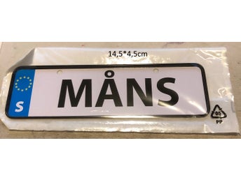barnvagns skylt Måns