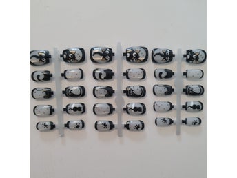 Lösnaglar med kattmotiv 30 pack